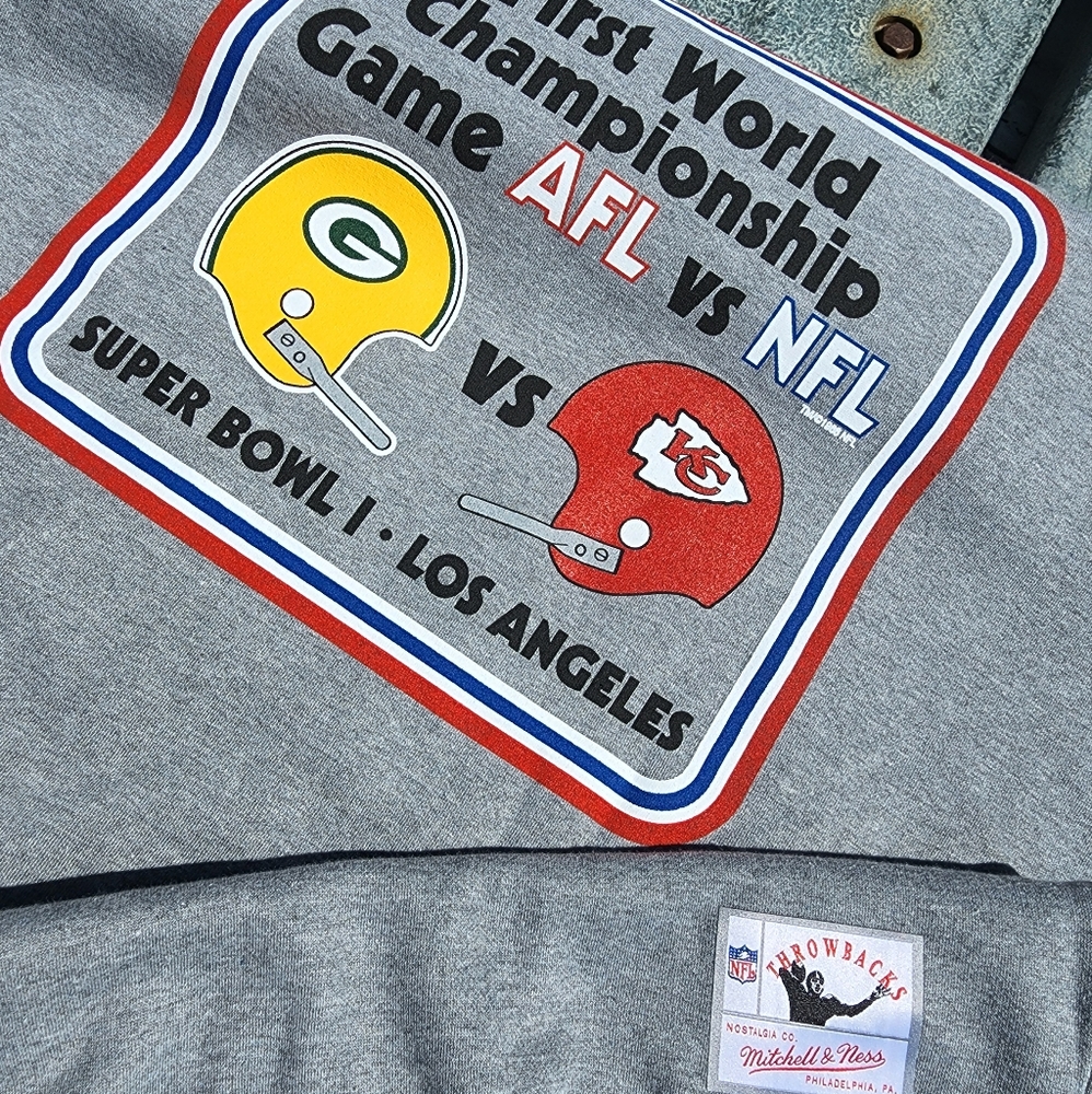 NWT - Mitchell & Ness First Super Bowl Crewneck Sweatshirt